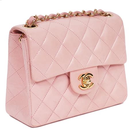 chanel quilted hot pink mini bag|chanel bag small size.